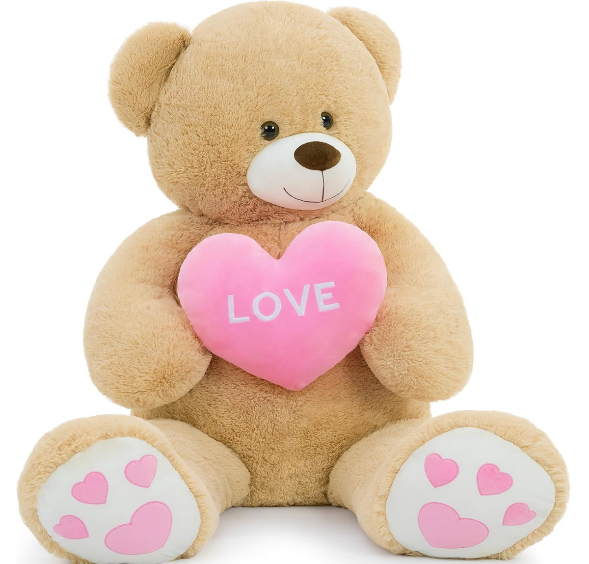 Ours en Peluche Géant avec Cœur “Love”