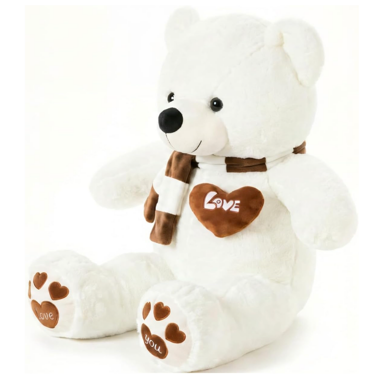 Ours Géant XXL Love 100 cm – Peluche Câlin avec Cœur ❤️🧸