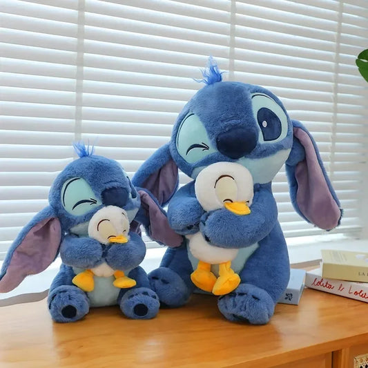 Peluche Stitch et Canard
